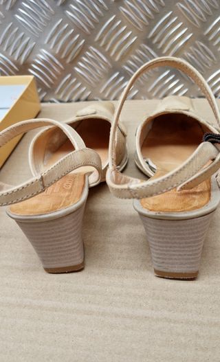 Sandalias de mujer beige, talla 35,  B.D.A