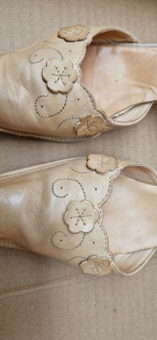 Sandalias de mujer beige, talla 35,  B.D.A