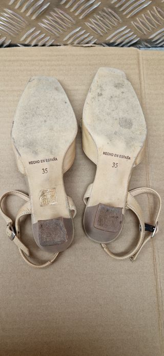 Sandalias de mujer beige, talla 35,  B.D.A