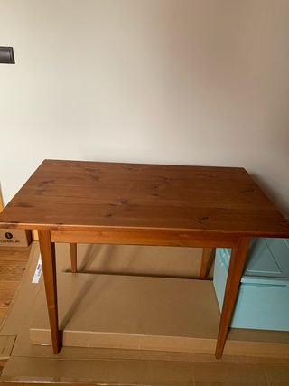 Mesa de madera oscura 95x55 cm. Mayflower collect