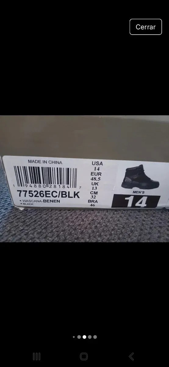 Botas Skechers Work Tácticas Negras