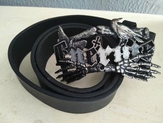 Cinturón de cuero hebilla Energie