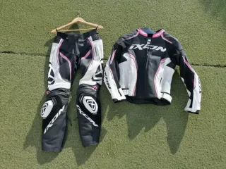 Traje moto cuero Ixon mujer 2 piezas