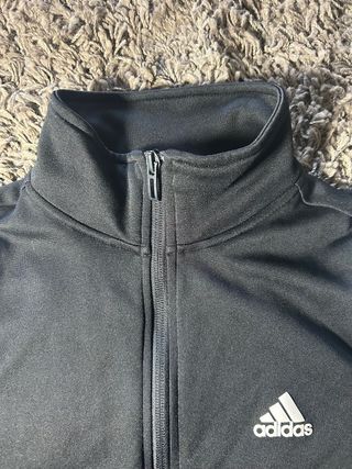 Chaqueta Adidas 3 Rayas - Negra/ Blanca - Talla S 