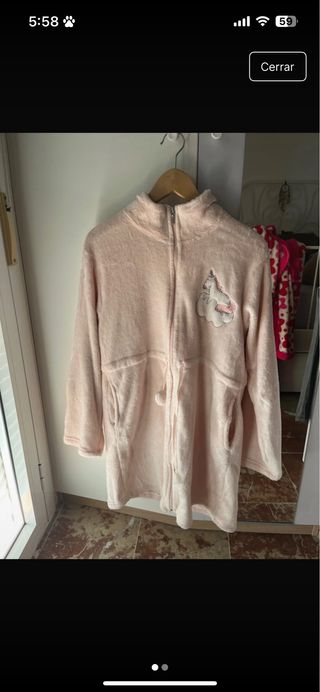 Bata corta invierno rosa