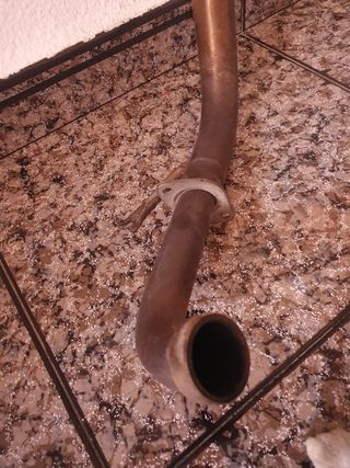 Tubo de escape artesanal moto 125cc