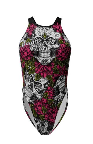 Bañador Sural Mujer Calaveras y Rosas