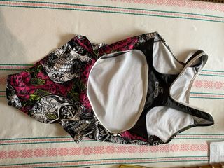 Bañador Sural Mujer Calaveras y Rosas