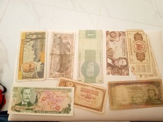 Lote de Billetes Antiguos Internacionales