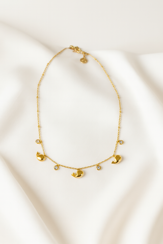 Collana Portafortuna Acciaio Inox Dorata
