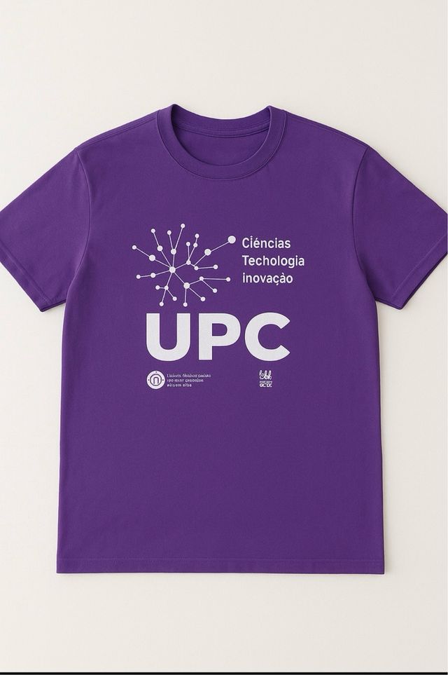 Camiseta morada UPC (Universitat Politècnica de Ca