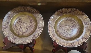 2 Platos Antiguos de más de 200 años. Decorativos