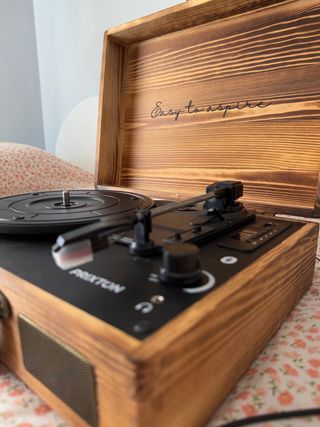 Reproductor Vinilos Portátil Estilo Maleta