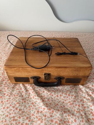 Reproductor Vinilos Portátil Estilo Maleta