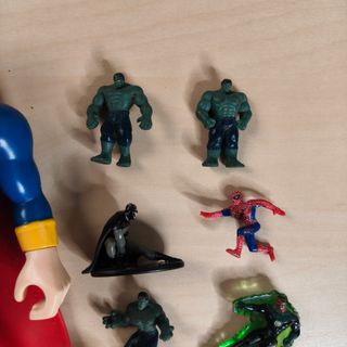 Lote Muñecos Superhéroes DC y Marvel