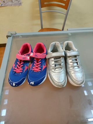Scarpe Champion 34 e Mizuno 35