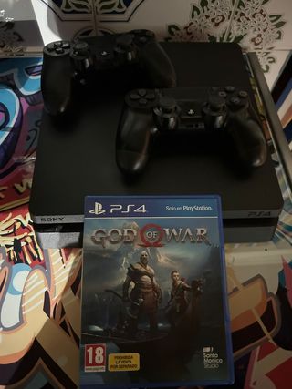 Consola Sony PS4 Slim Negra + God of War