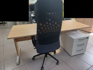 Mesa de Oficina Escritorio Madera y Metal