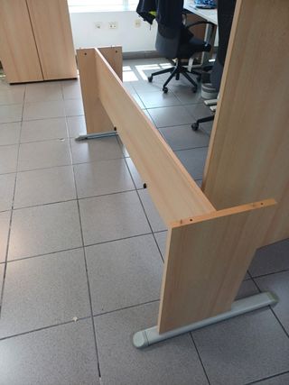 Mesa de Oficina Escritorio Madera y Metal