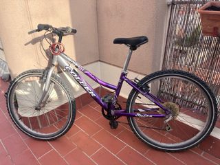Bicicleta infantil morada COLUER