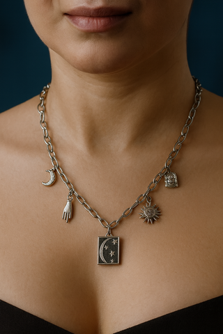Collana Universo Argento Acciaio Inox