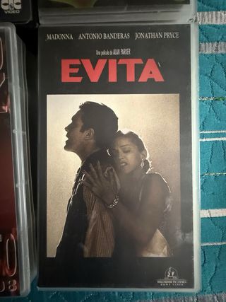 Lote 6 Películas VHS: Expediente X, Evita, etc.