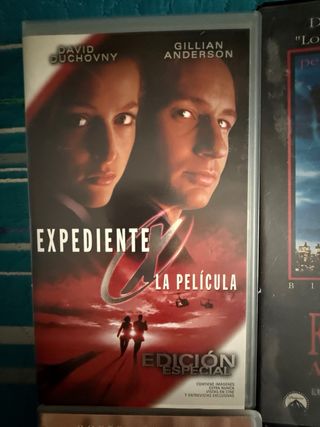 Lote 6 Películas VHS: Expediente X, Evita, etc.