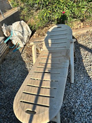 Hamaca de piscina de plástico