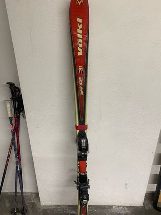 Esquís Carving Völkl 170cm bastones incluidos 