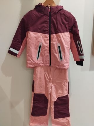 Traje Nieve Niña 6/7 Años  rosa