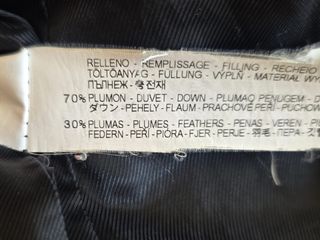 ZARA. Plumón negro. Talla XS