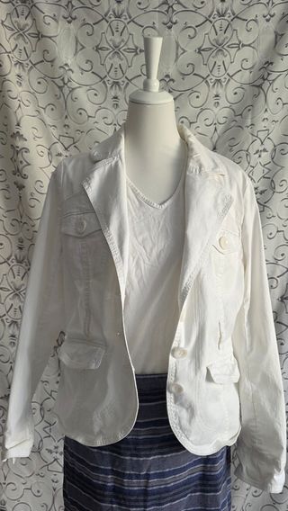 Chaqueta vaquera blanca