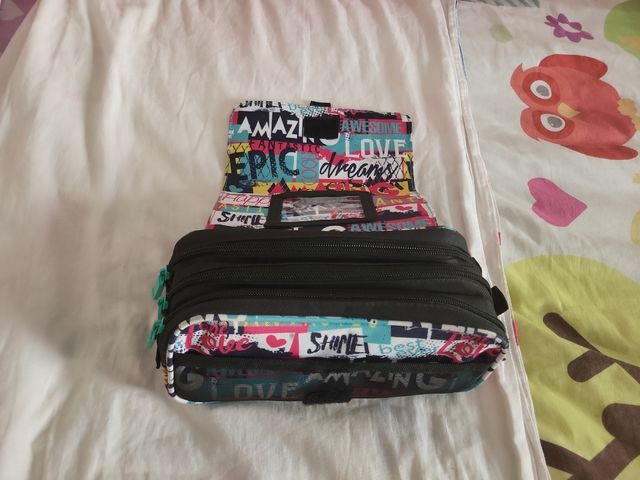 Estuche escolar 3 compartimentos