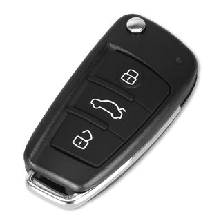 MANDO PARA AUDI CARCASA LLAVE COCHE 3 BOTONES 