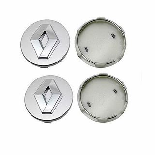 4 Tapas Llantas Renault 57mm Plata Nuevas