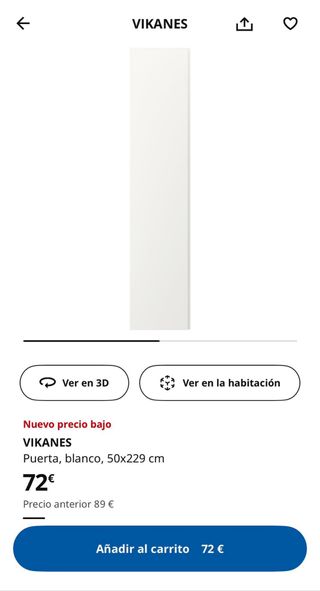 Puertas de armario Ikea madera