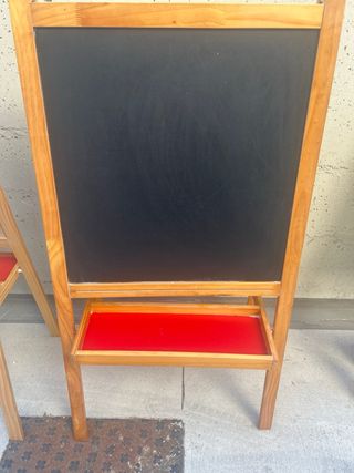 Pizarra Caballete Ikea Madera Negra