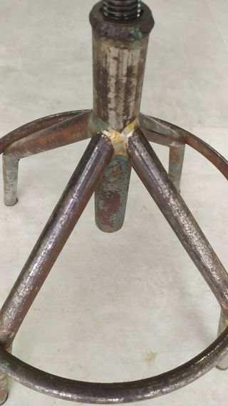 Taburete Industrial Metal y Madera