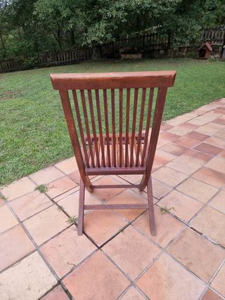 Silla de madera plegable