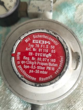 Regulador de gas GOK 76 F1.S-50