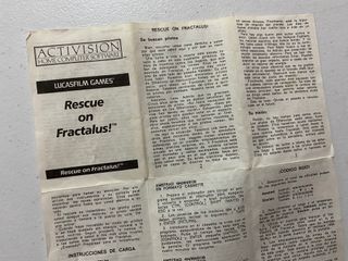 Rescue on Fractalus Spectrum Activision