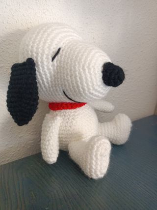 Peluche Snoopy Crochet Blanco