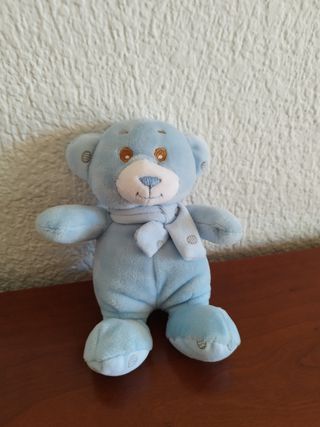 Peluche Bebé Osito Azul