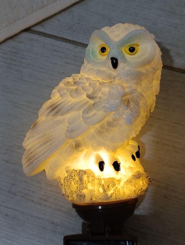 2 Luci Solari da Giardino Gufo