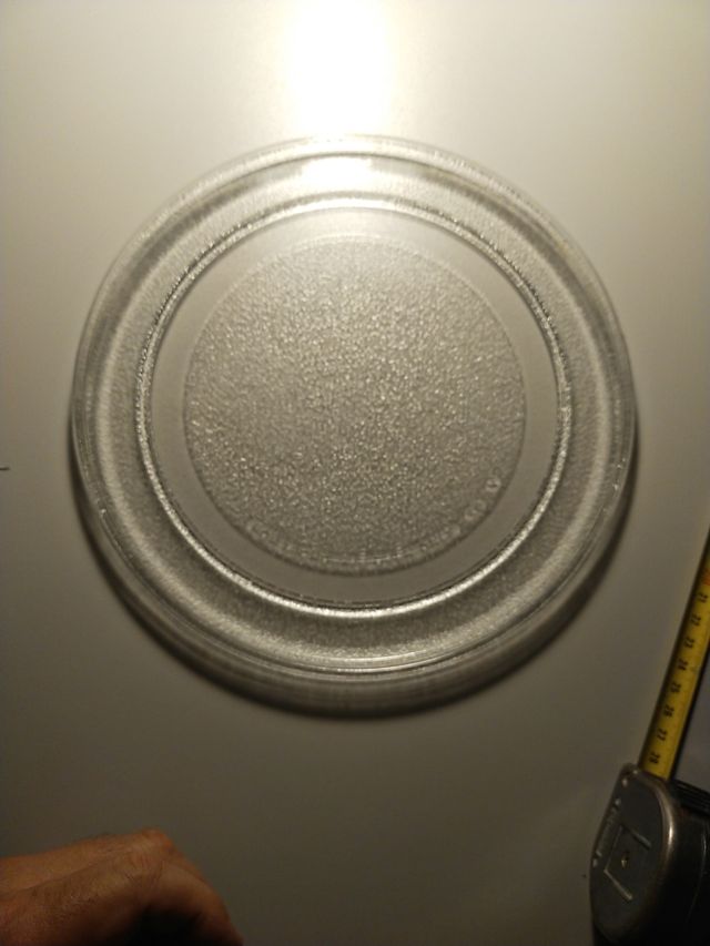 Plato de microondas de vidrio