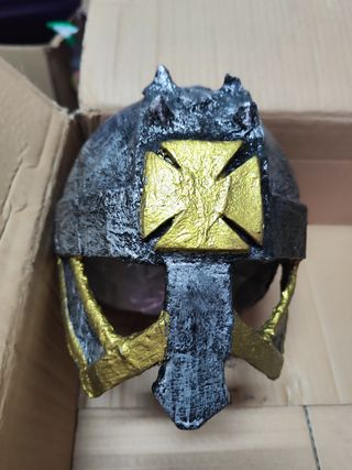Casco medieval niño hecho a mano