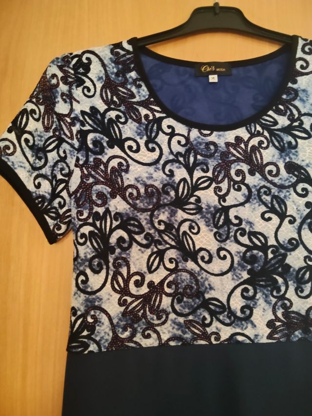 Vestido mujer manga corta estampado