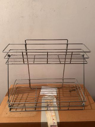 Soporte doble para armario bajo fregadero