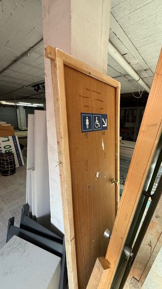 Puertas de madera para obra (3uds)