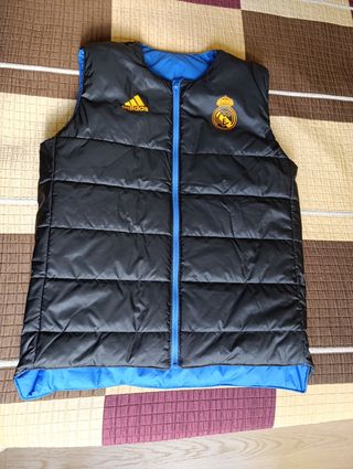 Chaleco Adidas Real Madrid Reversible Negro Azul